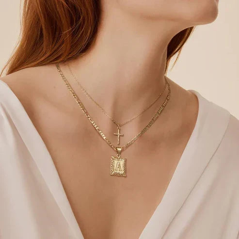 Cross Pendant Necklace Set