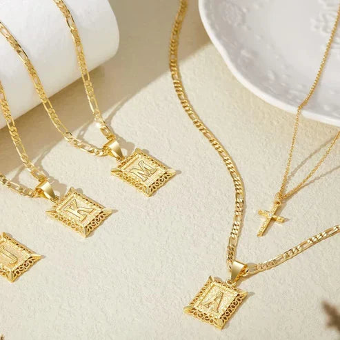 Cross Pendant Necklace Set