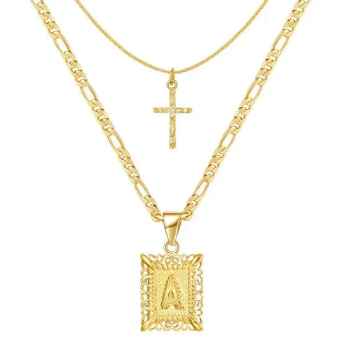 Cross Pendant Necklace Set