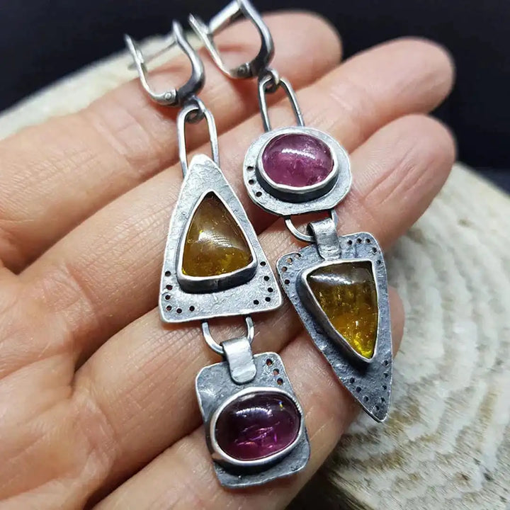 Vintage Triangular Earrings