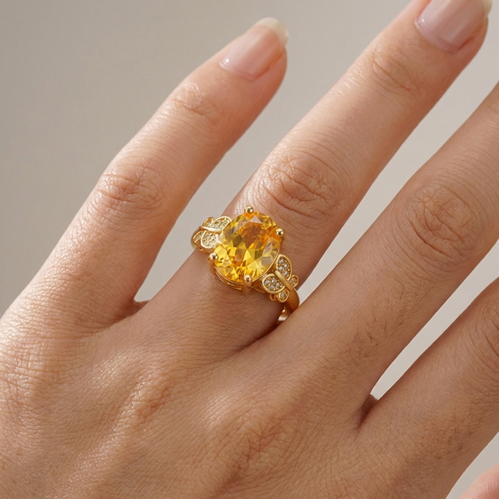 Adjustable Gold Sunrise Ring