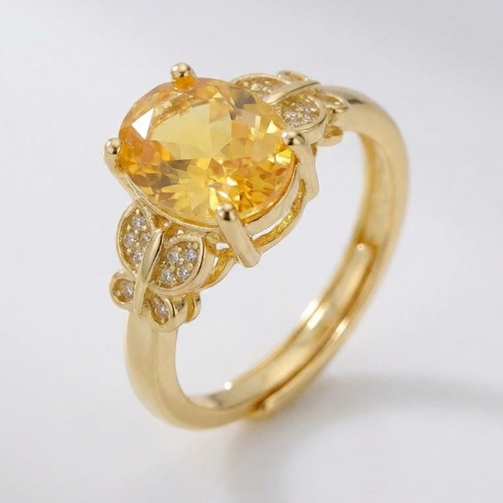 Adjustable Gold Sunrise Ring