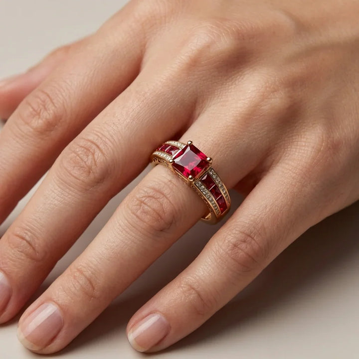 Ruby Empress Opulent Statement Ring