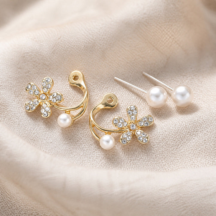 Blooming Pearl Stud Earrings