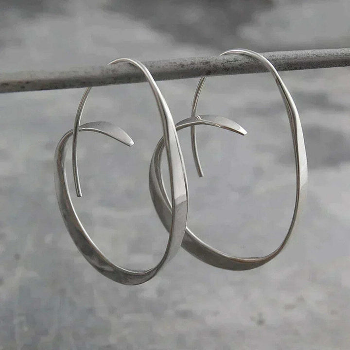 Spiral Twist Dangle Earrings