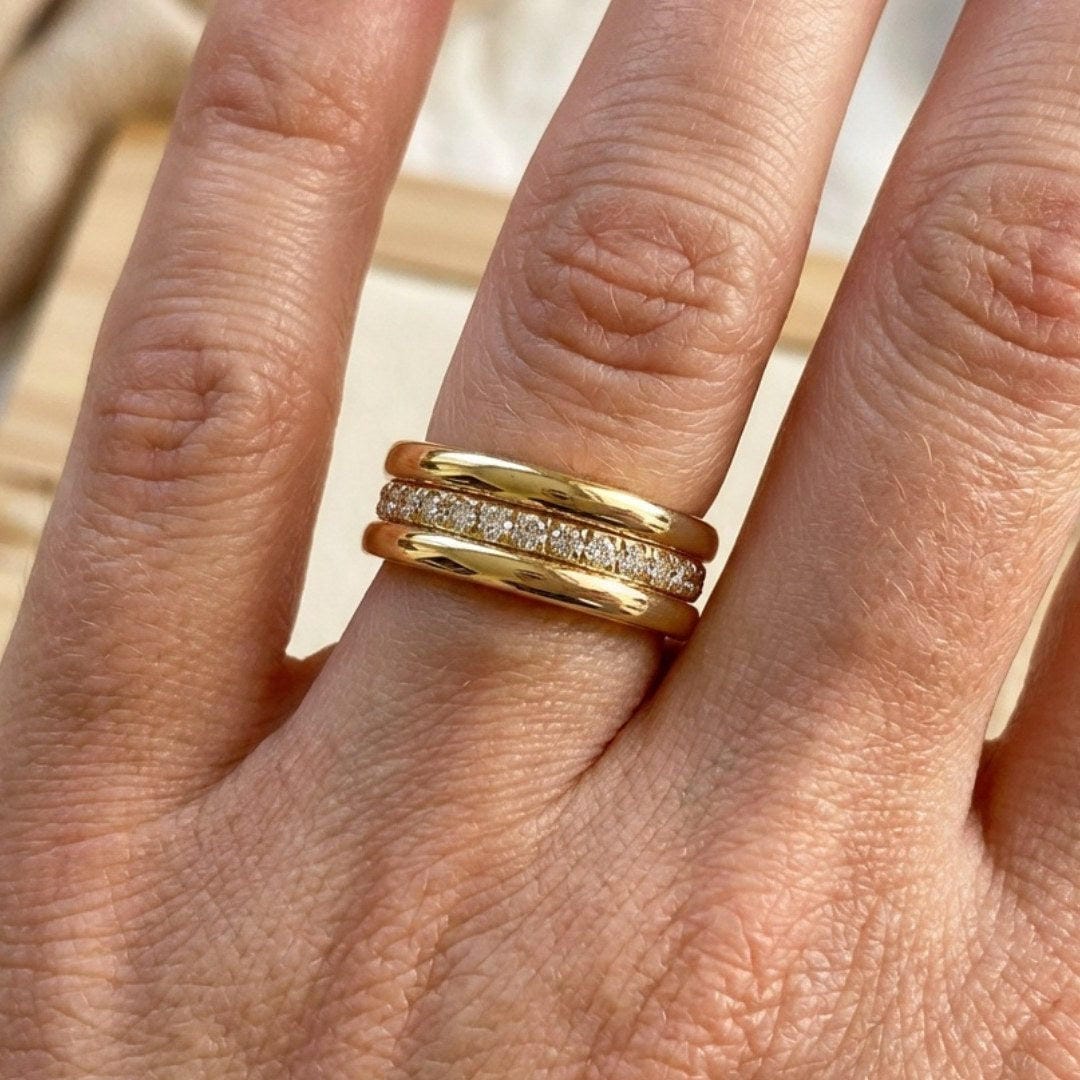 Chloe Collection Stackable Band Ring Set
