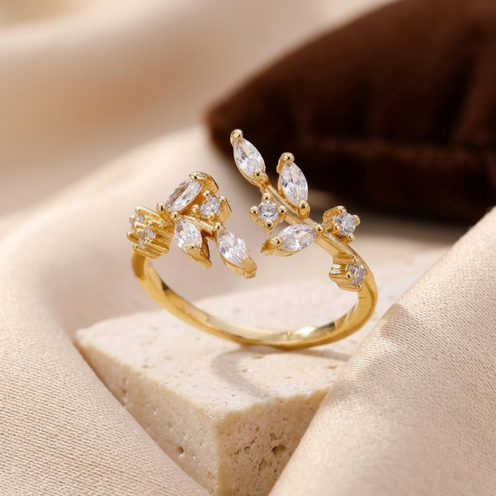 Gold Leaf Adjustable Ring