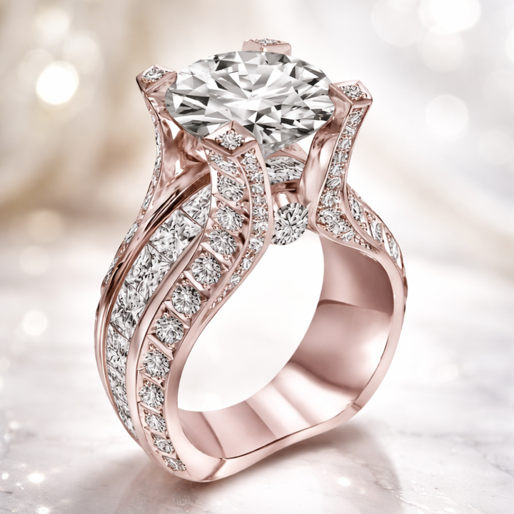 Retro Zirconia Band Ring