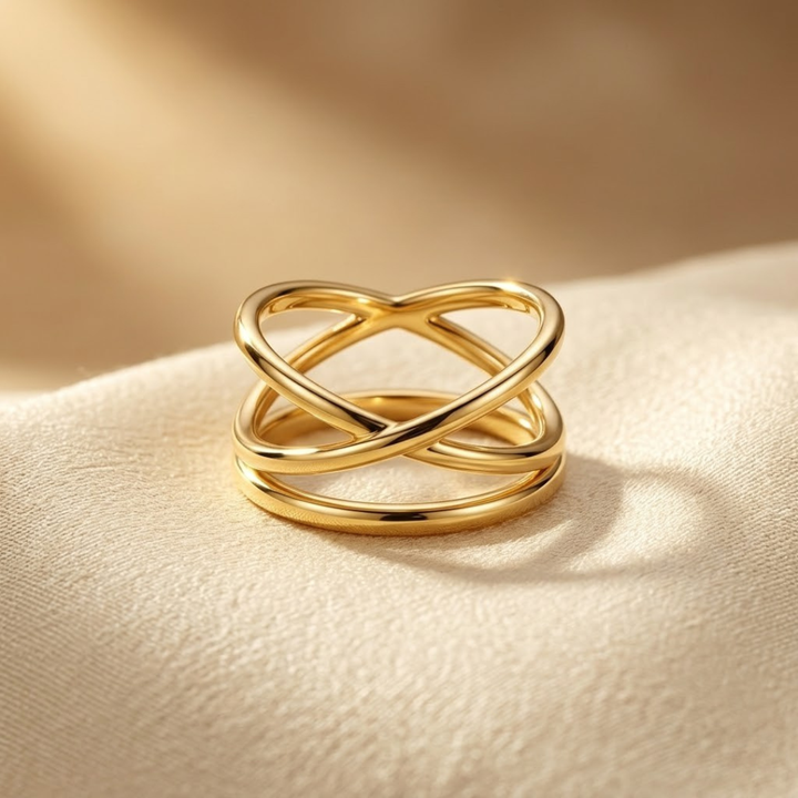 Sophisticated Gold Wrap Ring