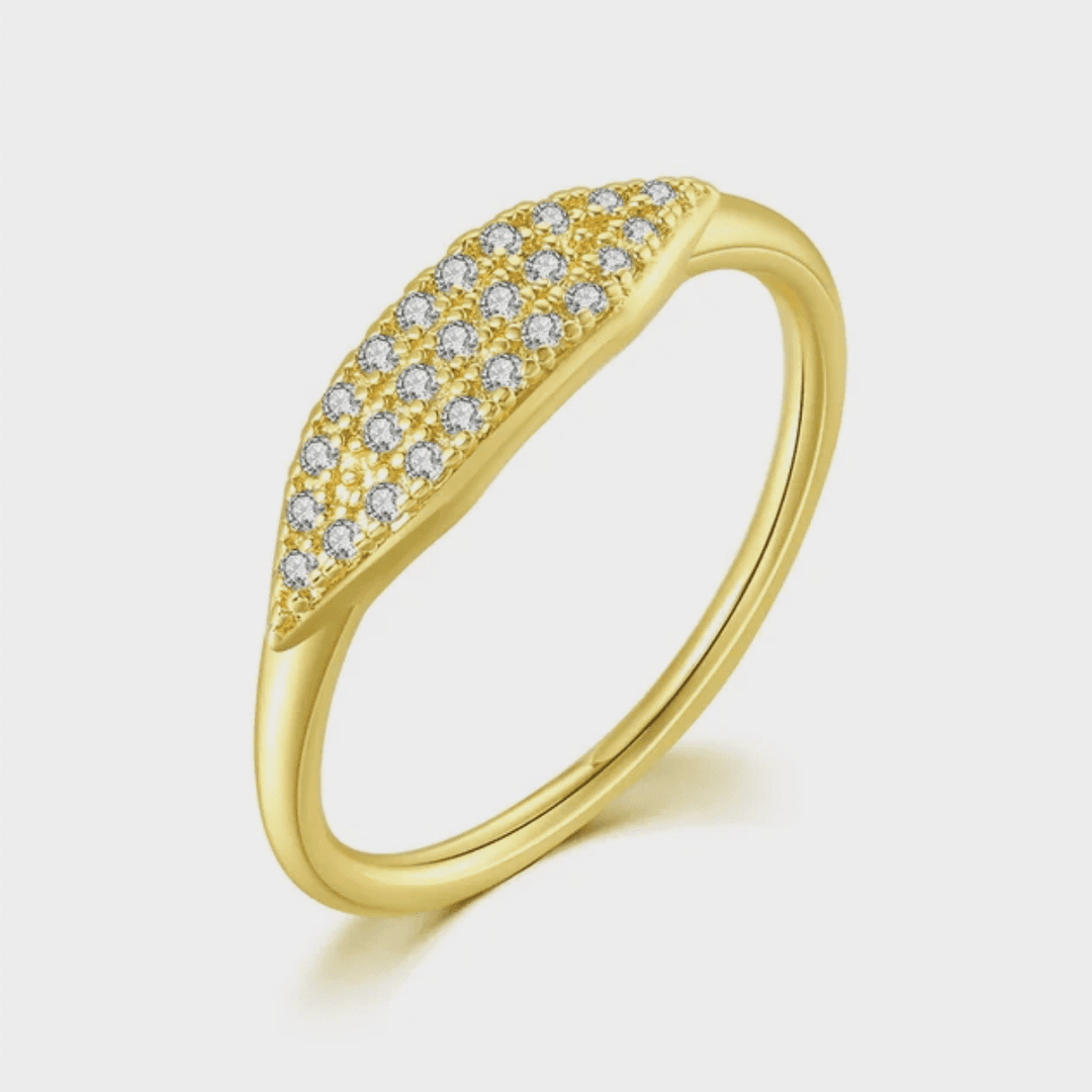 Marquise Pavé Stacking Ring