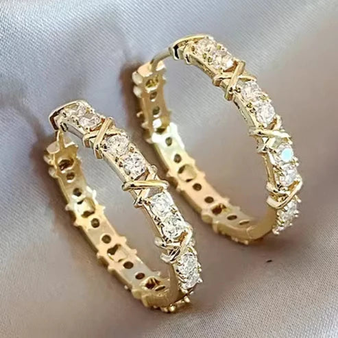 Radiant Golden Hoop Earrings