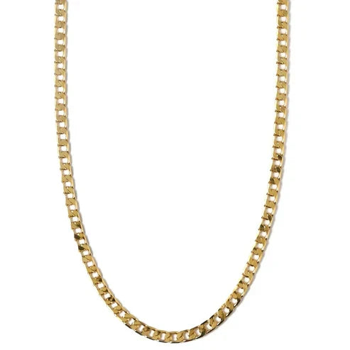 Curb Chain Necklace with Flat Links