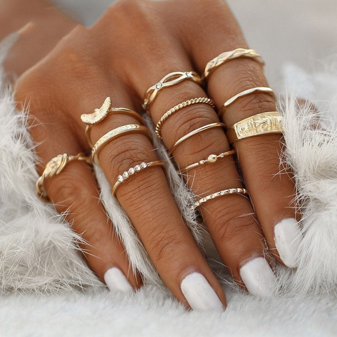 Unique Collection of 8 to 12 Rings