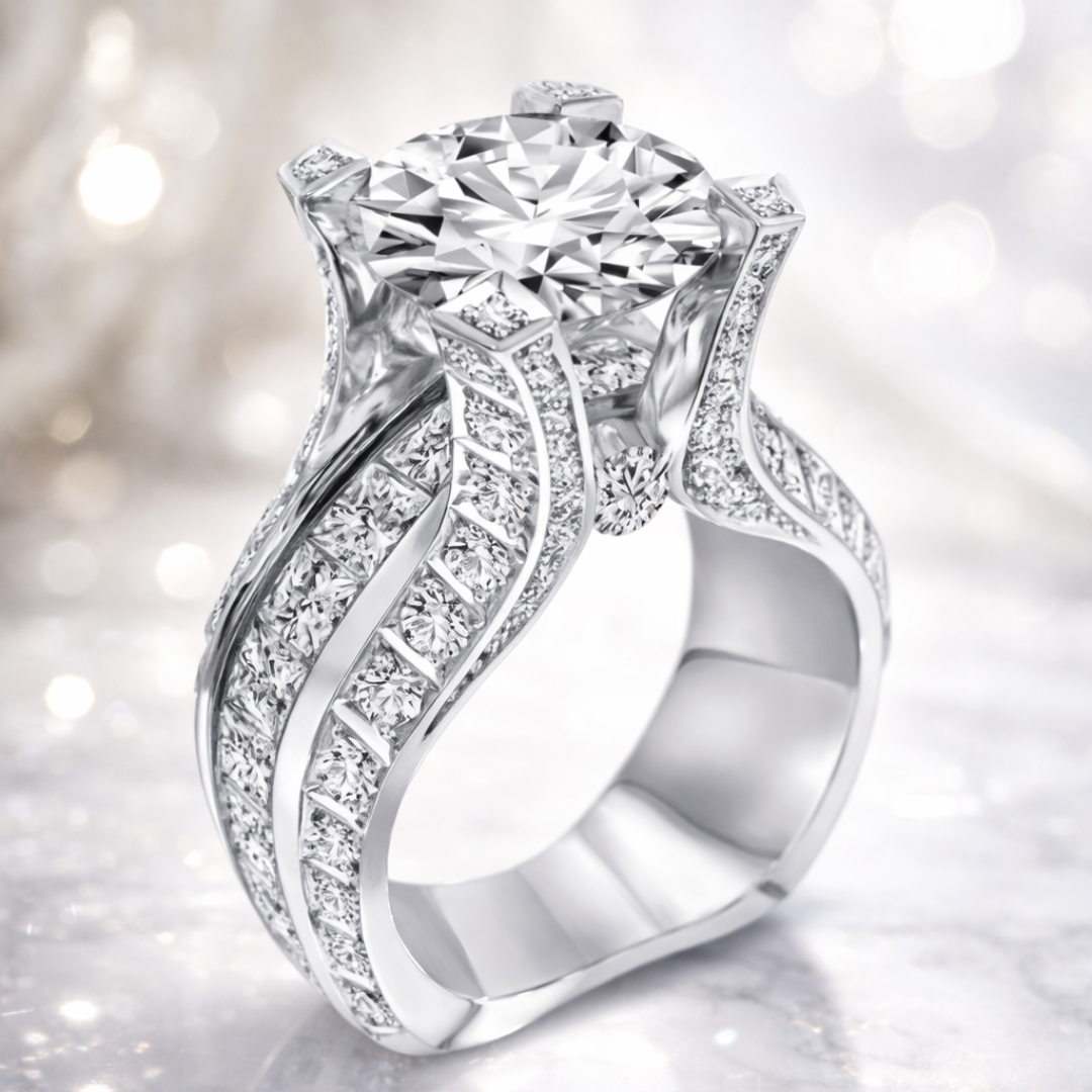 Retro Zirconia Band Ring