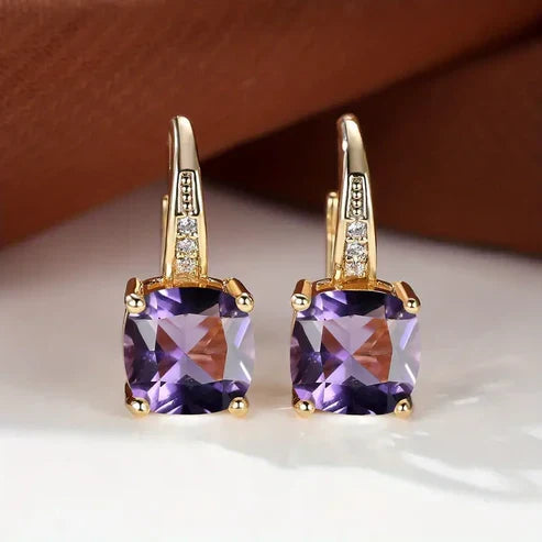 Enchanted Gemstone Hoop Earrings