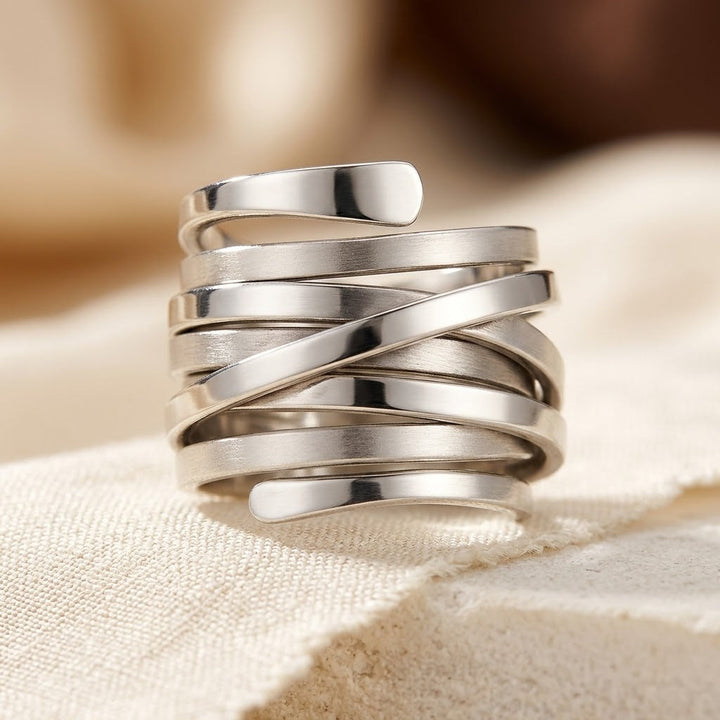Silver Multi-Loop Band Ring