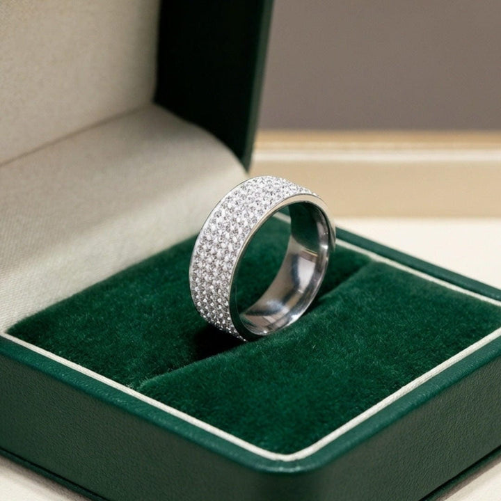 Pavelli Gemstone-Embellished Band Ring