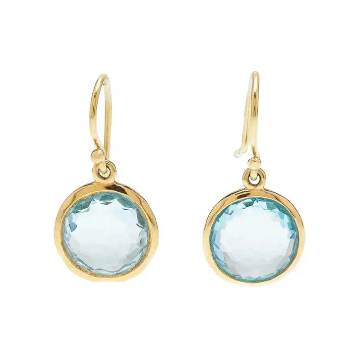 Vintage-Inspired Blue Crystal Earrings