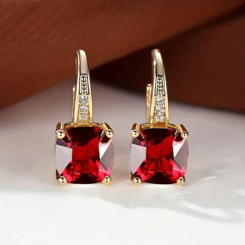 Enchanted Gemstone Hoop Earrings