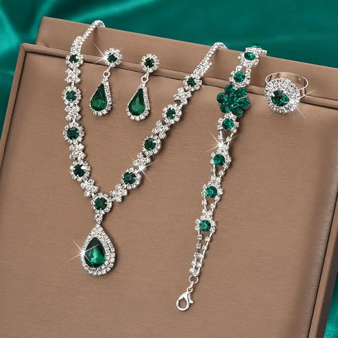 Adriana Lysandre Emerald Jewelry Collection
