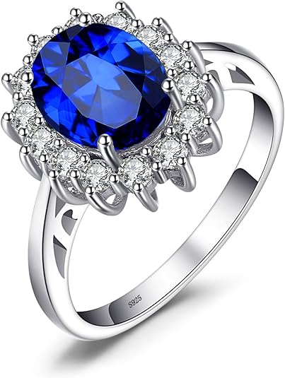 Timeless Sapphire Halo Engagement Ring