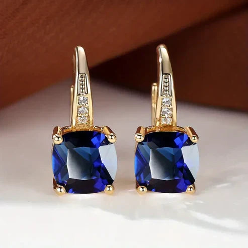 Enchanted Gemstone Hoop Earrings