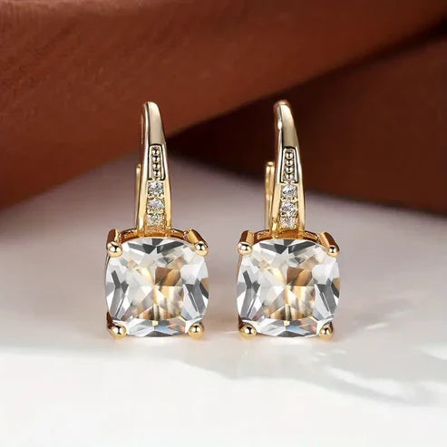 Enchanted Sapphire Gemstone Hoop Earrings