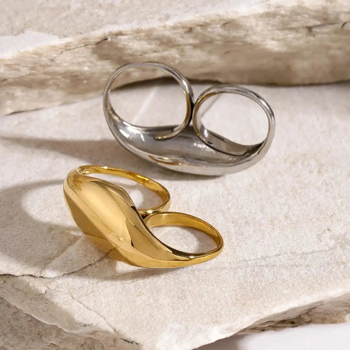 Timeless Gold Double Band Ring