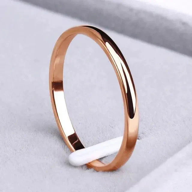 Stylish Gold and Silver Band Ring