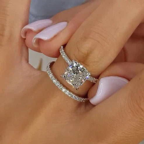 Wedding Pillow 2-Piece Ring Set