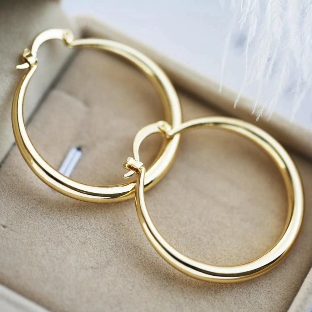 Bethany - Striking Golden Earrings