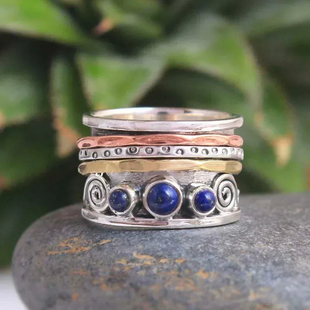 Vintage Silver Bohemian Cutout Ring