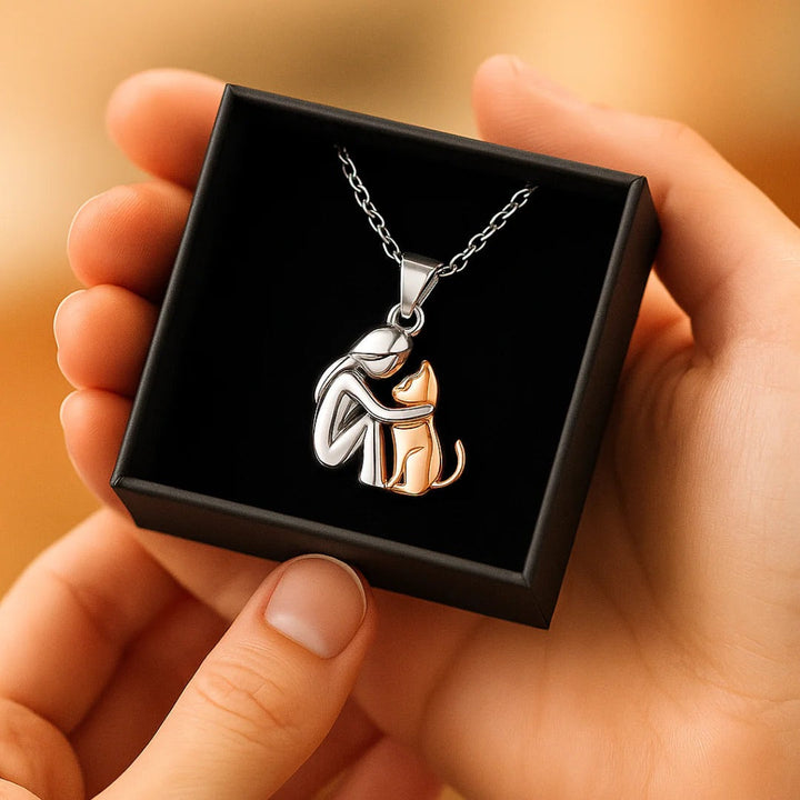 Feline Embrace Pendant Necklace