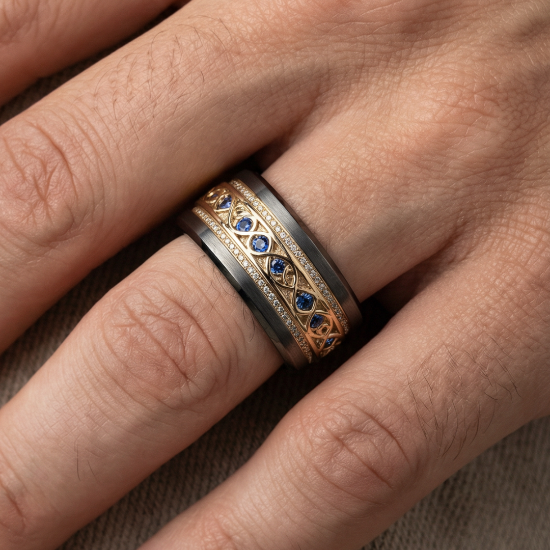 Vintage Gold Infinity Band