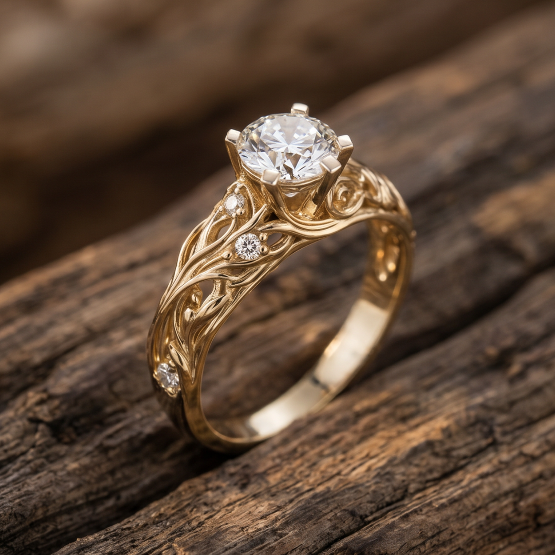 Sophisticated Zirconia Band with Exotic Flair