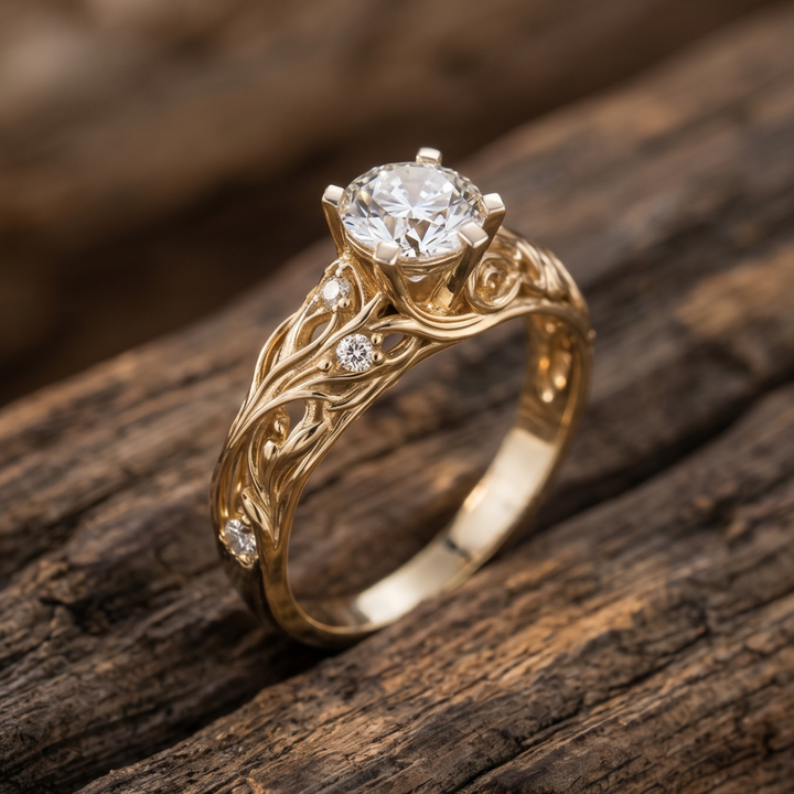 Sophisticated Zirconia Band with Exotic Flair