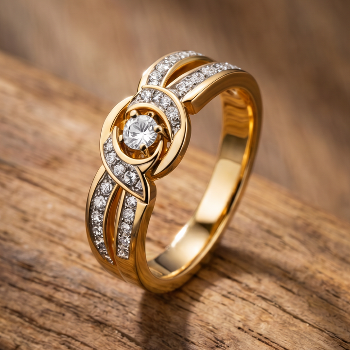Eternal Gold Infinity Crystal Band