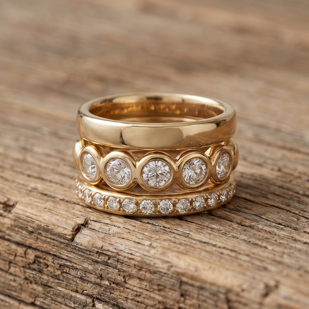 Mystical Golden Crafted Bands