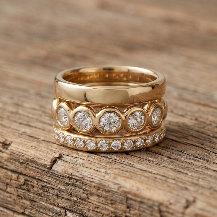 Mystical Golden Forged Rings