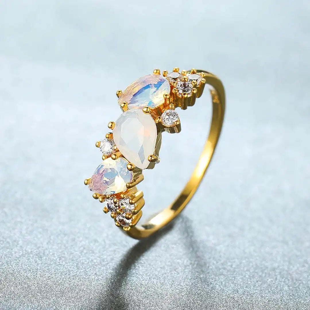 Vintage Golden Moonstone Ring