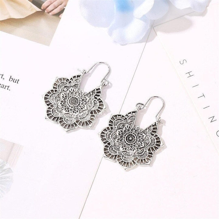 Lotus Blossom Mandala Earrings