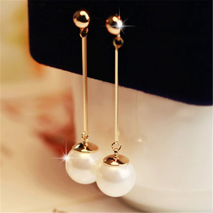 Chic Drop Earrings Showcasing Distinctively Crafted Pearls