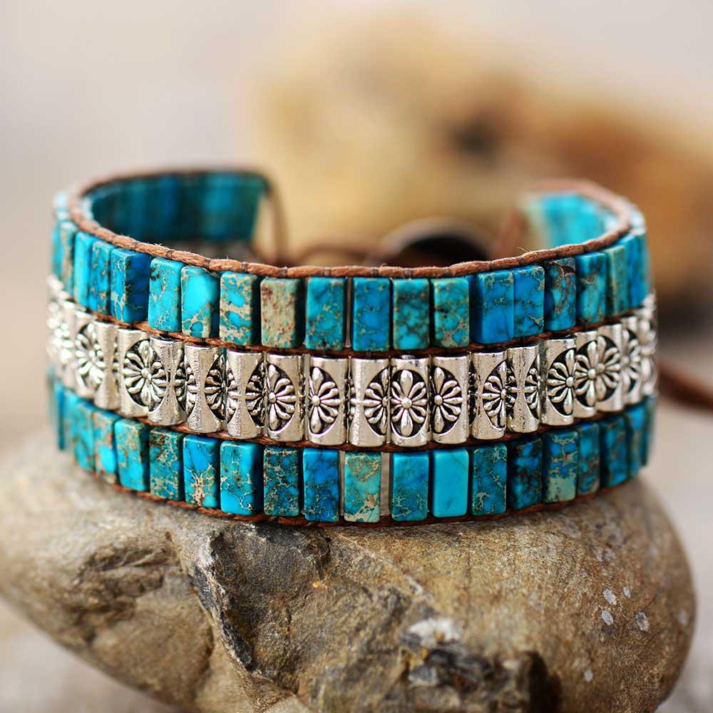 Lotus Bohemian Wrap Bracelet