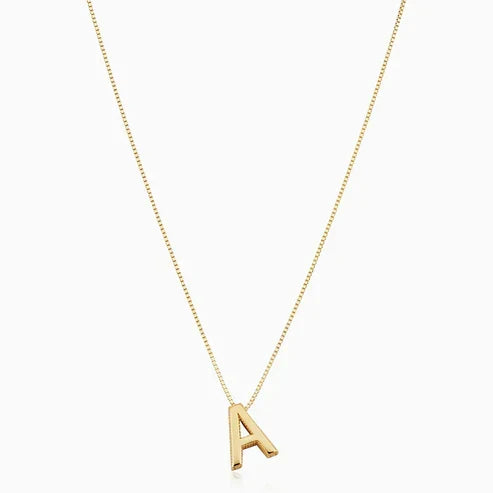 Personalized Initial Necklace with Love Letter Design