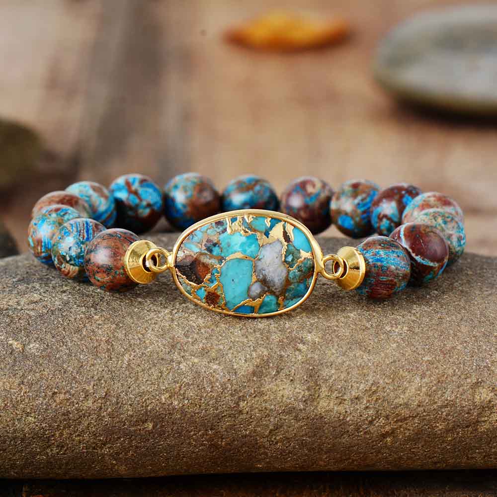 Bronzite Gemstone Charm Bracelet