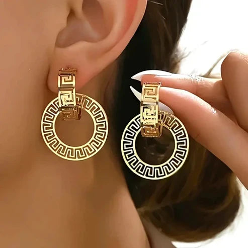 Golden Path Hoop Earrings