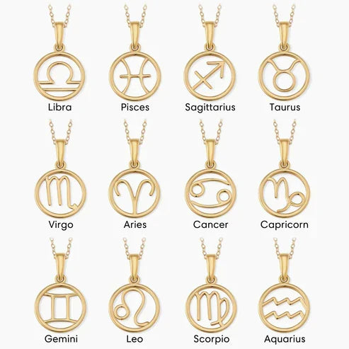Astrological Sign Pendant Necklace