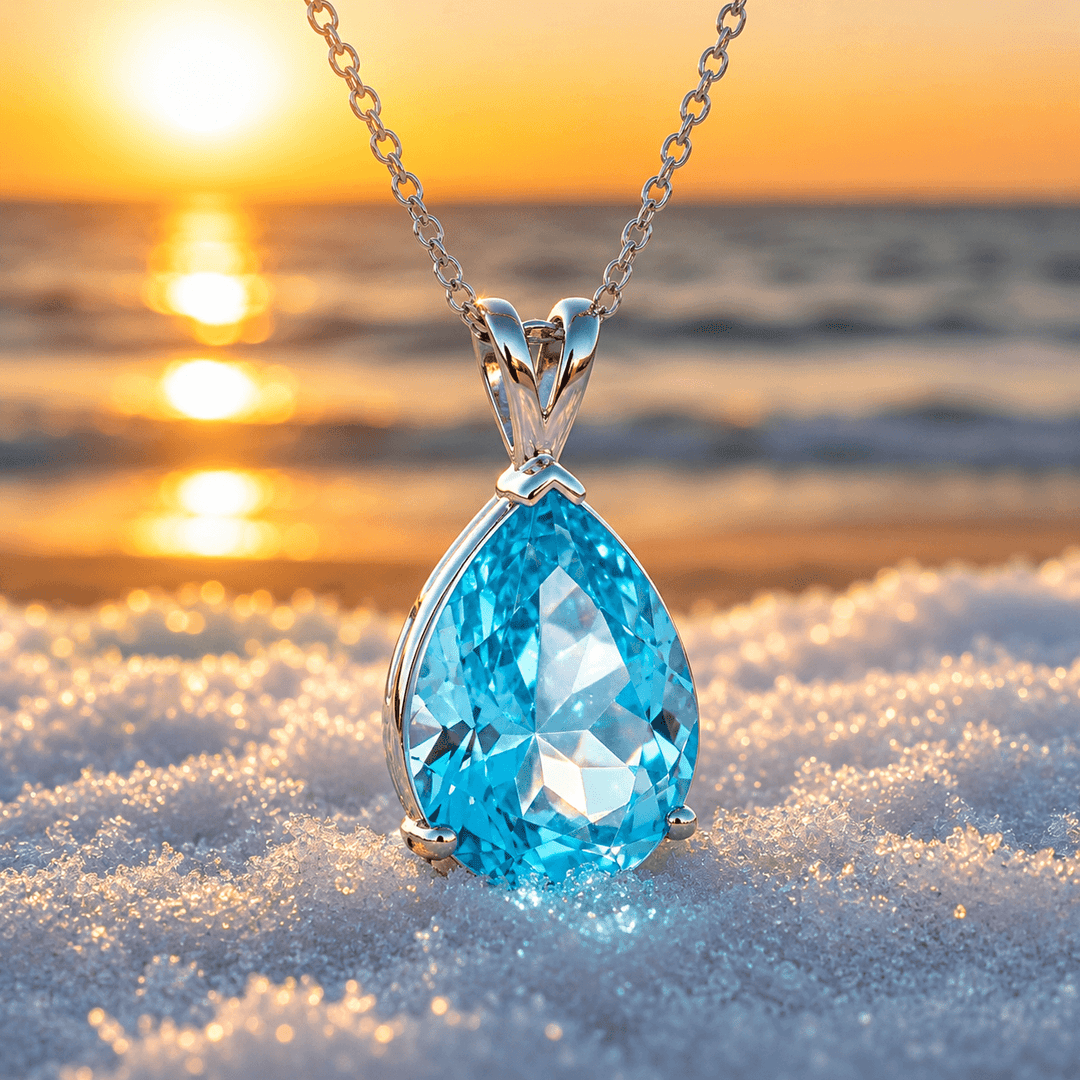 Ocean's Drop Pendant Necklace