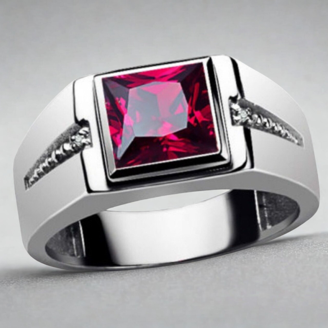 Vintage Square Crystal Ring