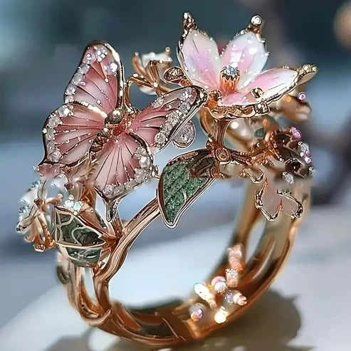 Butterfly Transformation Garden Ring